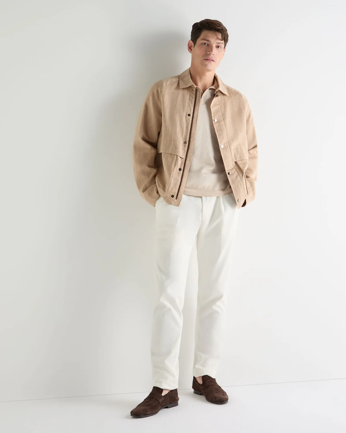 Men's Vireiya Polo Cotton Cashmere T-Shirt