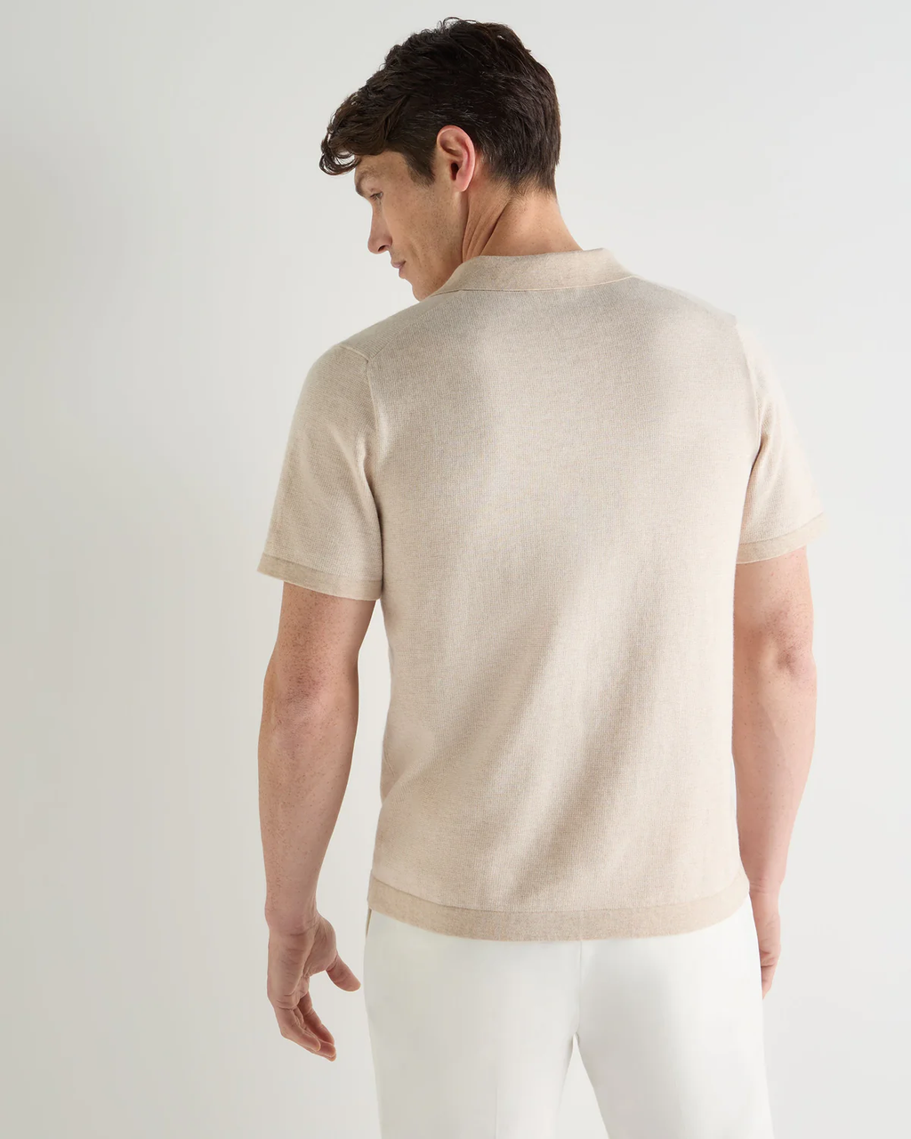 Men's Vireiya Polo Cotton Cashmere T-Shirt