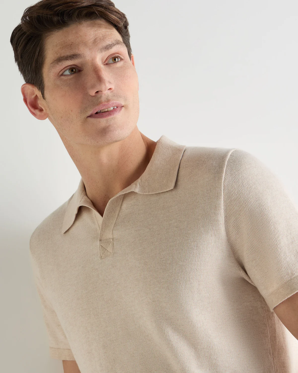 Men's Vireiya Polo Cotton Cashmere T-Shirt