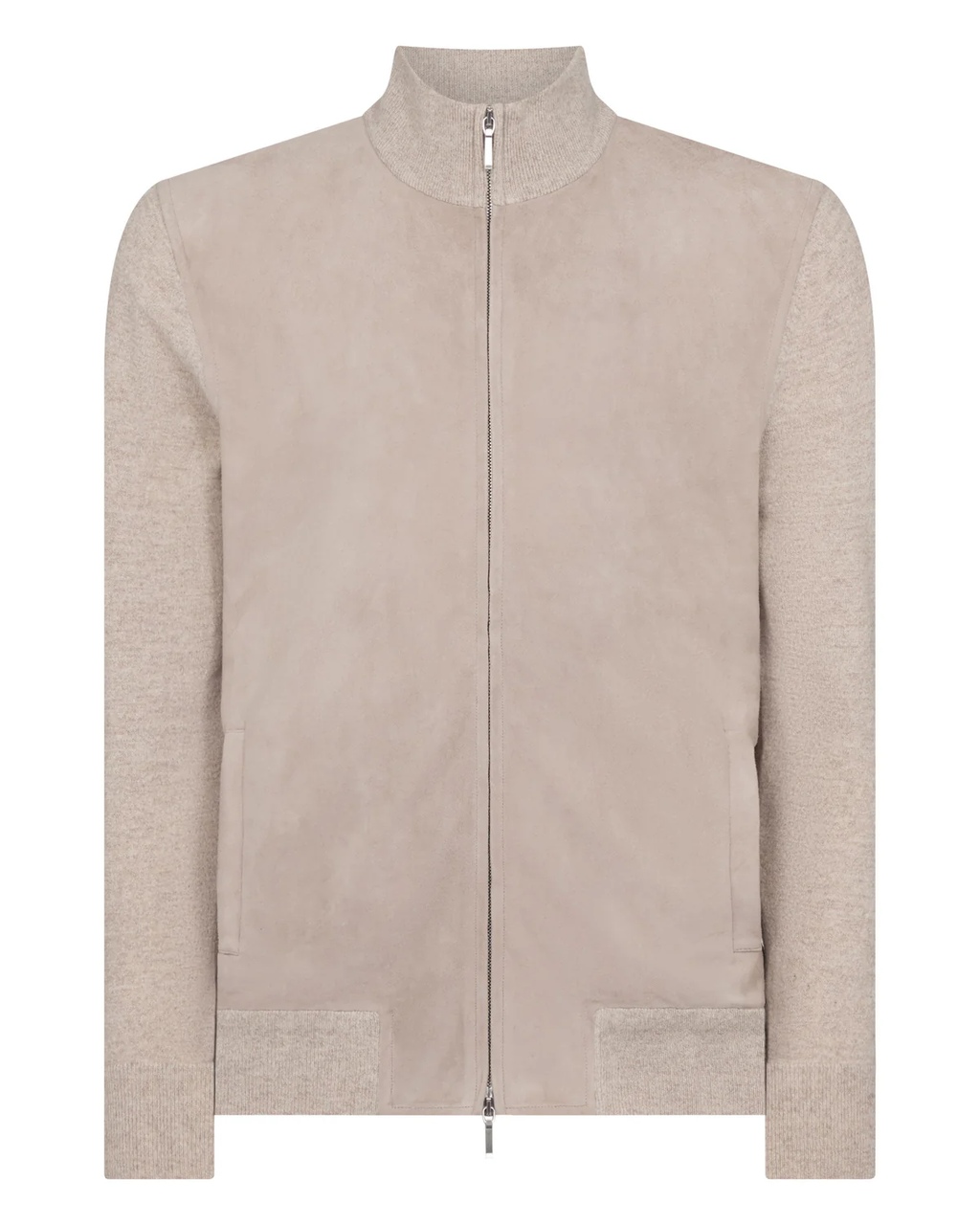 Men's Suede Front Zip Through