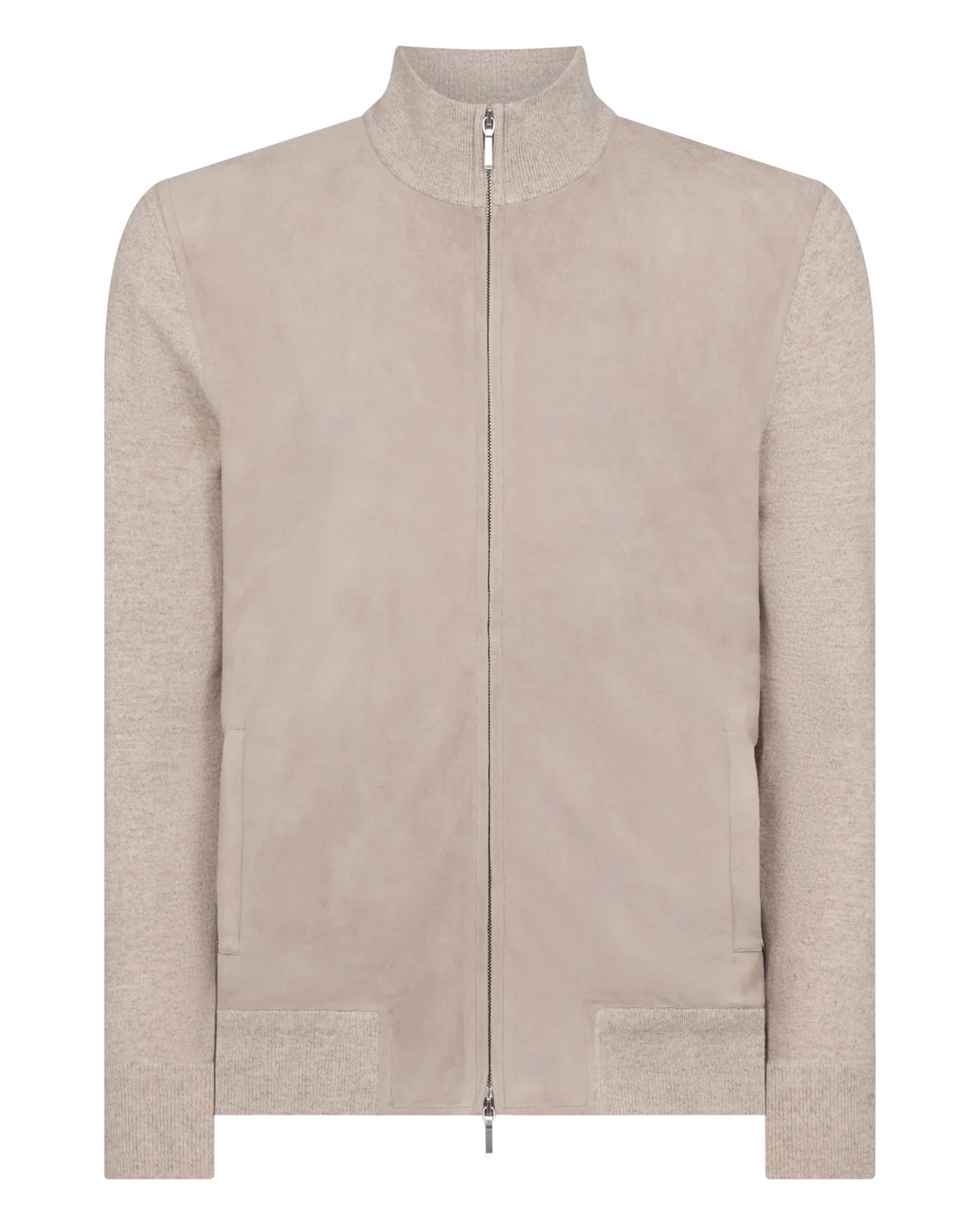 Men's Suede Front Zip Through