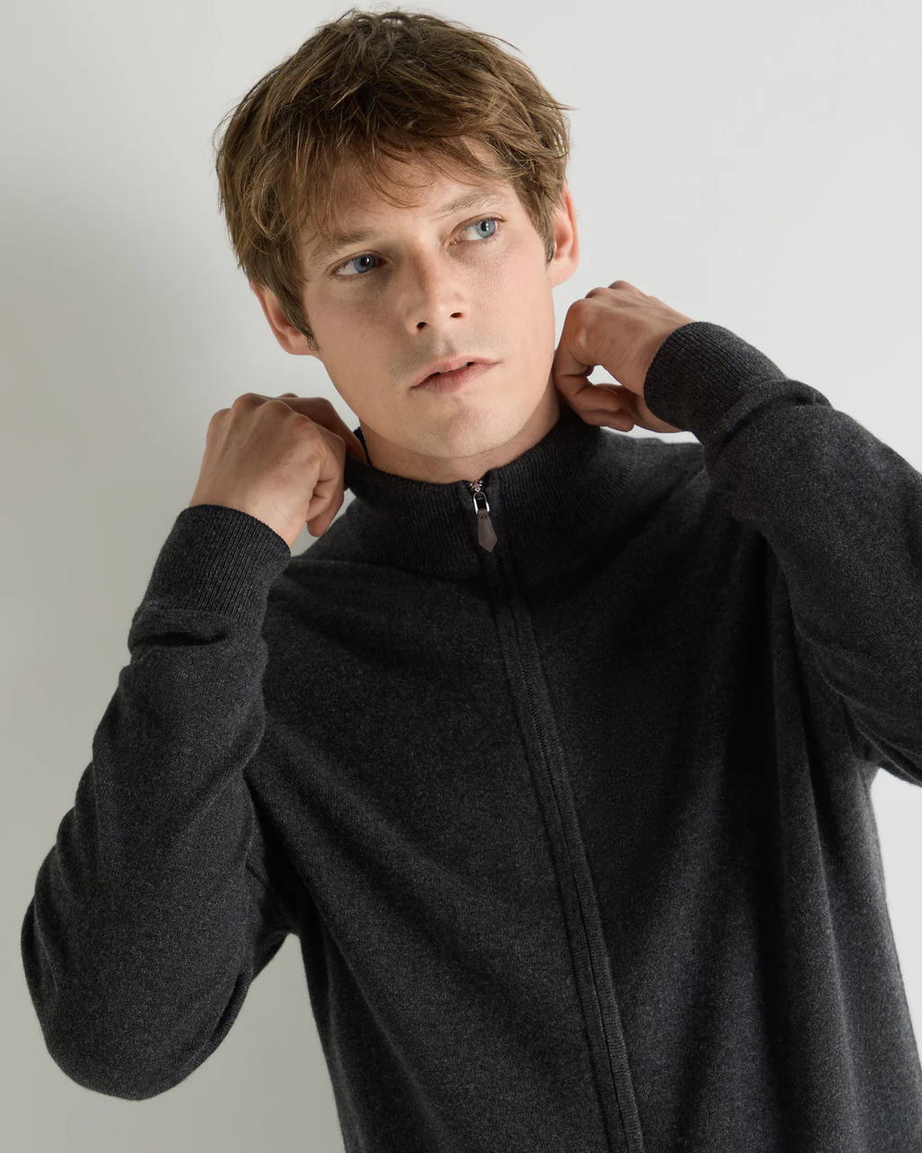 Men's Vireiya Knightsbridge Full Zip Cashmere Jumper
