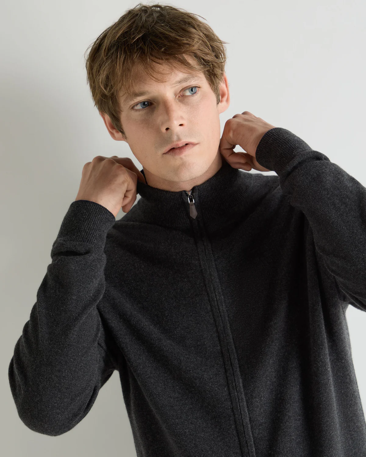 Men's Vireiya Knightsbridge Full Zip Cashmere Jumper