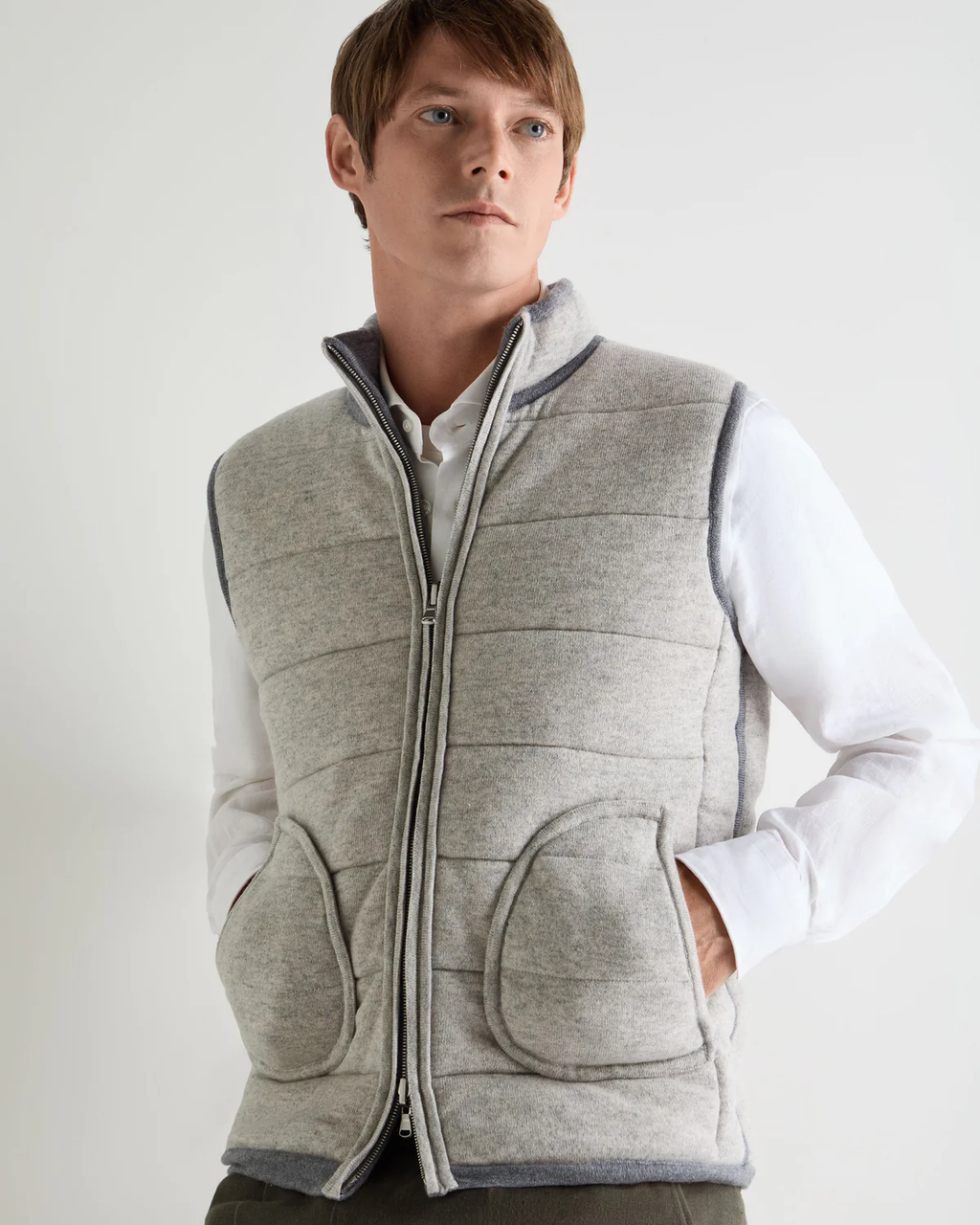 Men's Mall Reversible Cashmere Gilet