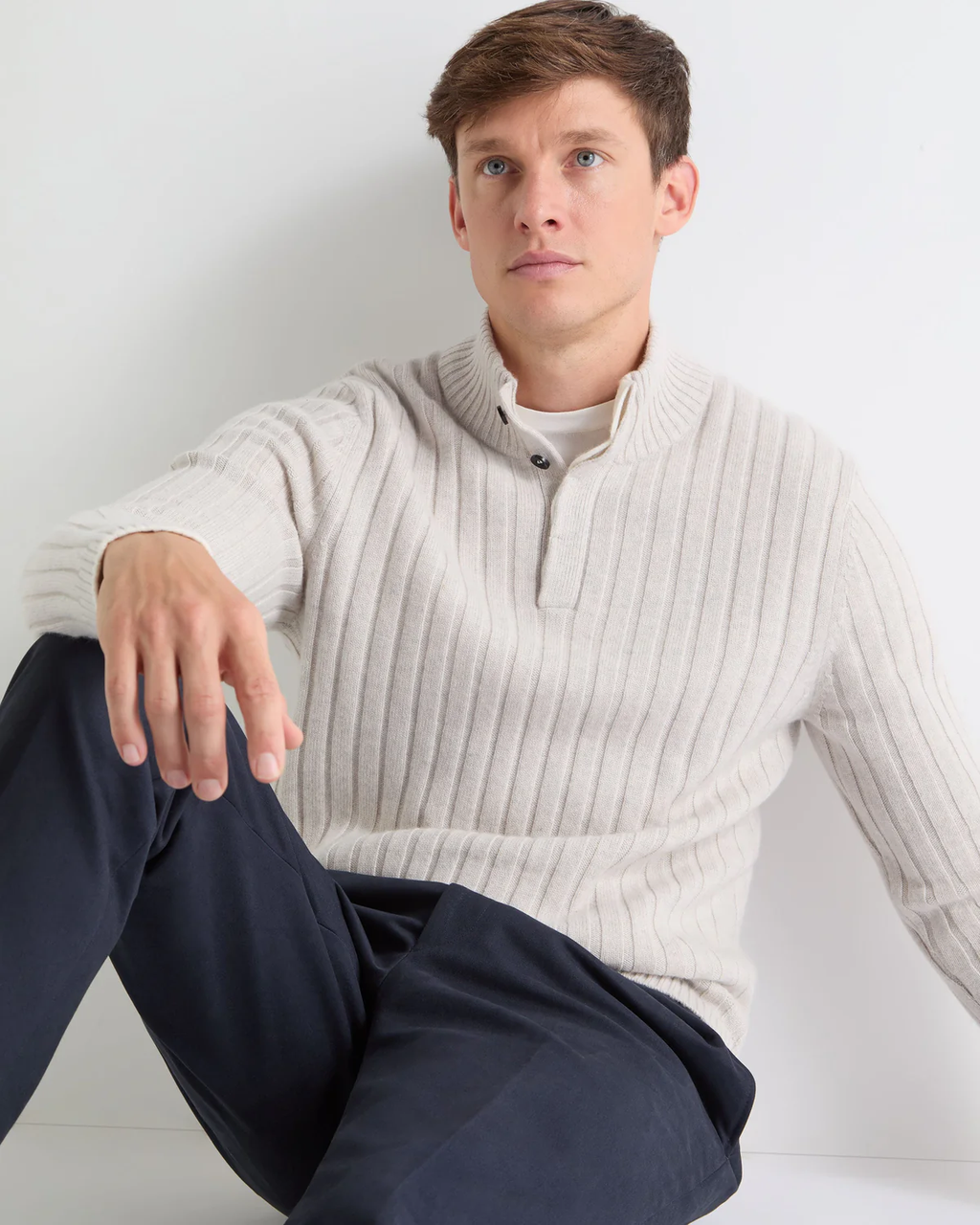 Vireiya Half Button Sweater