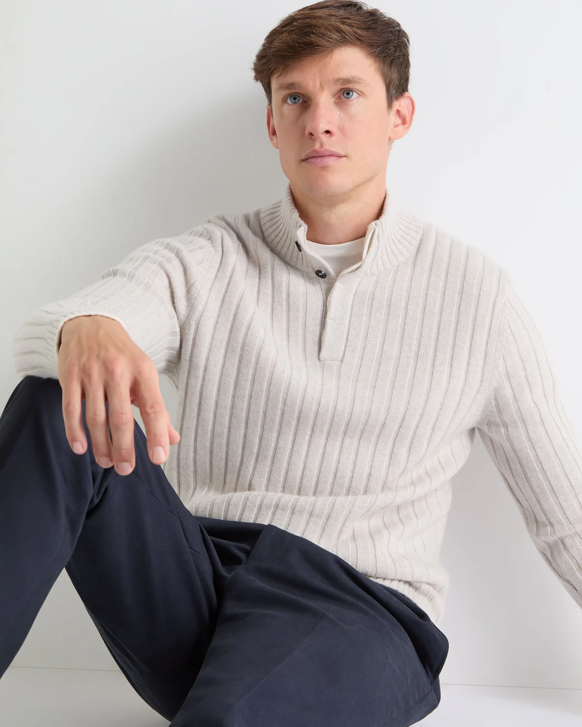 Vireiya Half Button Sweater